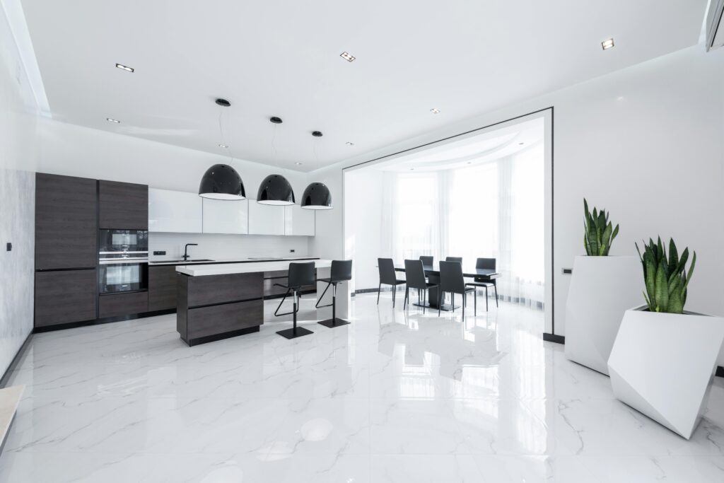  Elegant marble flooring in a luxury home entryway