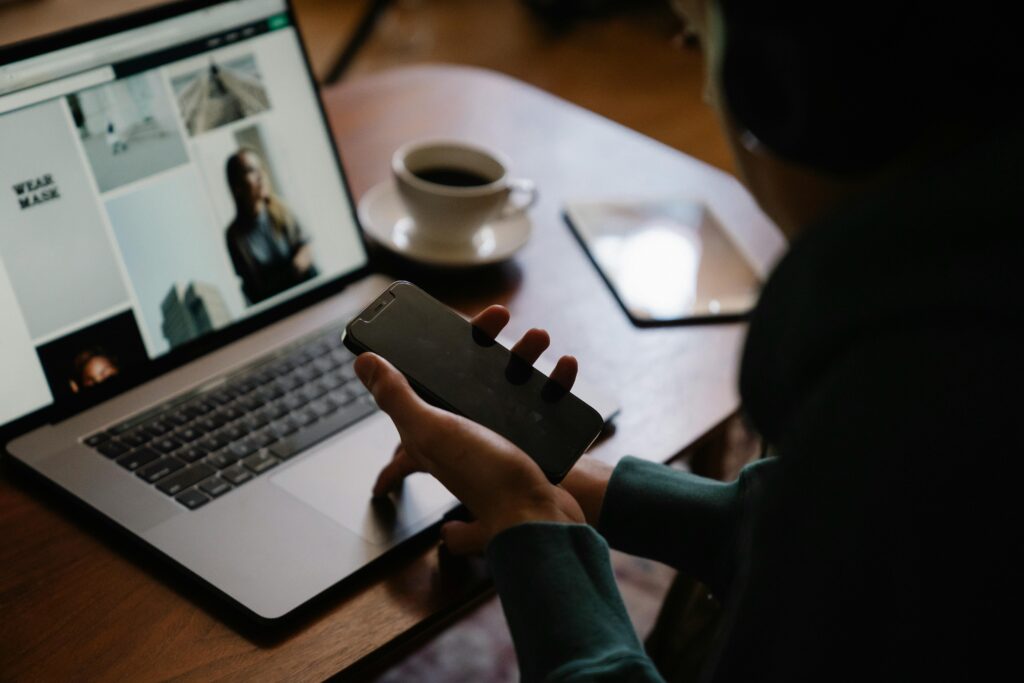 Veterans navigating the VA Benefits Portal from their devices, with a sense of empowerment and ease.